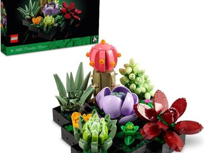 Lego Icons Succulents 10309 Artificial Plants Set for Adults, Home Decor, Birthday, Creative Housewarming Gifts, Botanical Collection, Flower Bouquet Kit
