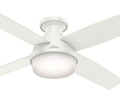 Dempsey Indoor Low Profile Ceiling Fan with Light