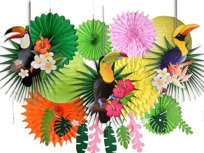 Bird Toucan Leaf Garland Party Kit for Summer