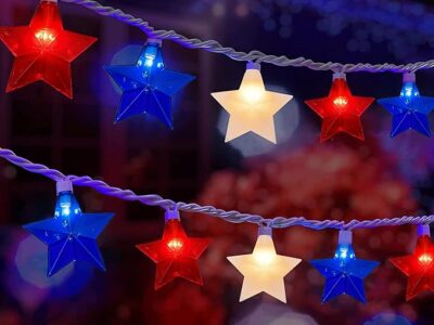 Red White and Blue Star Lights