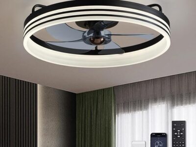 Ceiling Fans with Lights, 6 Wind Speeds Smart Low Profile Ceiling Fan