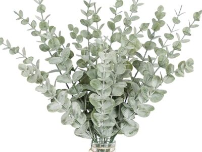 18pcs Eucalyptus Stems Artificial Eucalyptus Leaves Stems