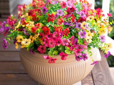 2 Bundles Fake Silk Colorful Daisy Eucalyptus Realistic