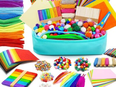 Craft Kit with Pipe Cleaners, Pompoms & Craft Tools