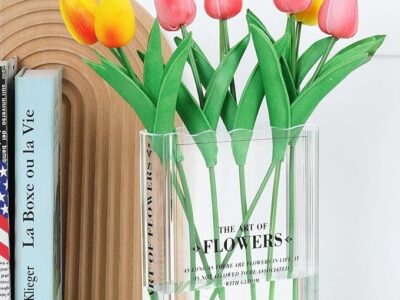 Book-Shaped Vase for Flowers, Book Lovers Gifts