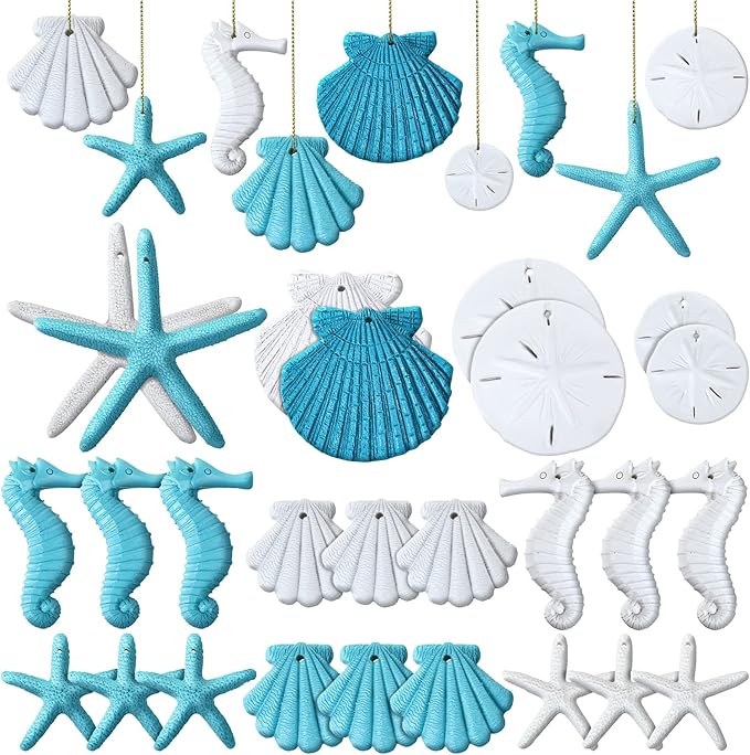 26 Pcs Resin Starfish Ornaments Bulk