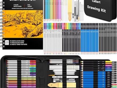 176PCS Art Supplies Sketching Kit with 100 Sheets