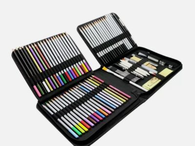 83 pcs Professional Drawing Artist Kit Set Pencils and Sketch Charcoal & Bag
