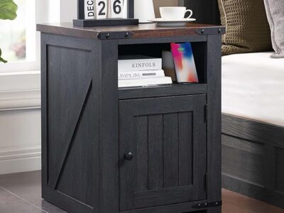 Nightstand w/Groove Barn Door