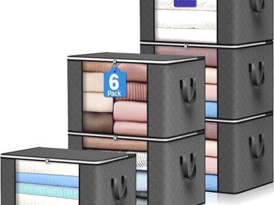 6 Pack Clothes Storage Bins