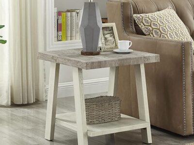 Replicated Wood Regular End Table