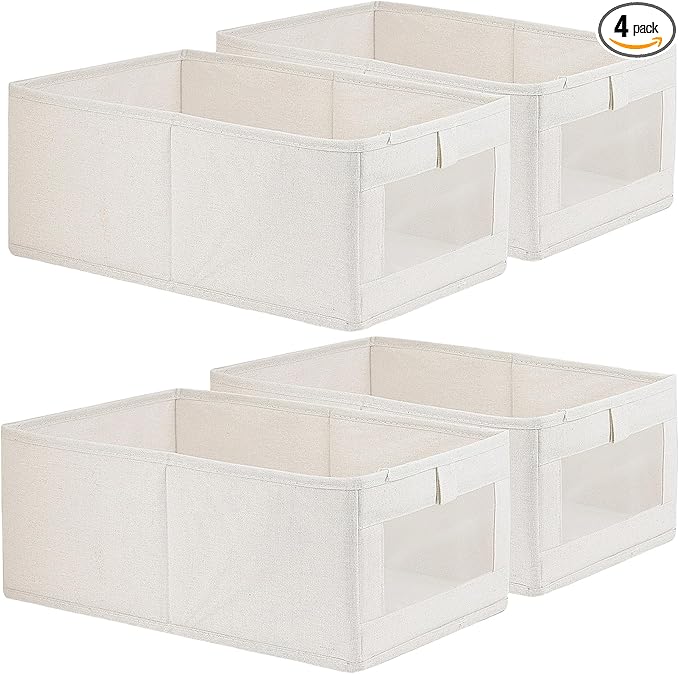 4 Pack Linen Storage Bins