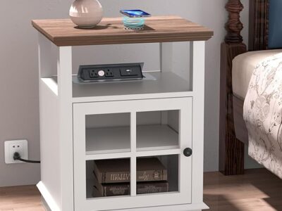 End Table with Charging Station