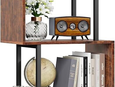 S-Shaped Geometric Bookcase