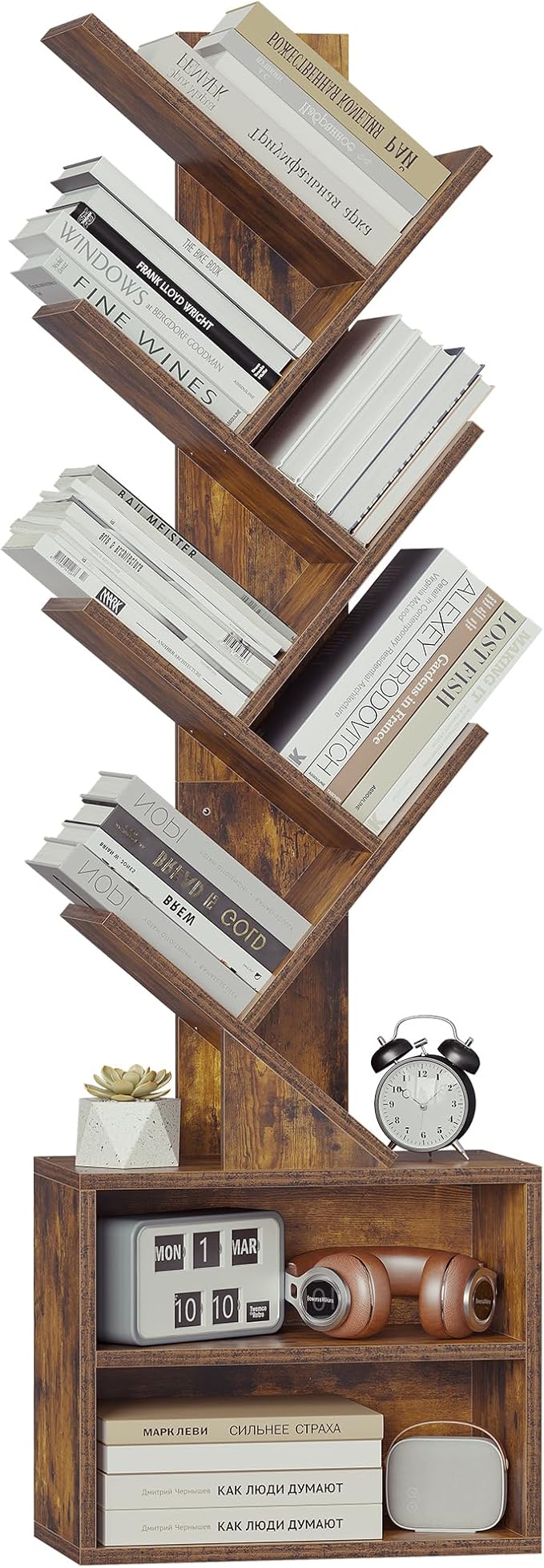 6 Tier Tree Bookshelf