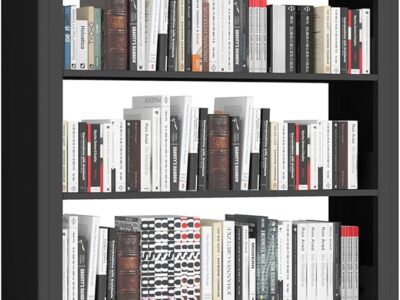 Black Metal Bookcase
