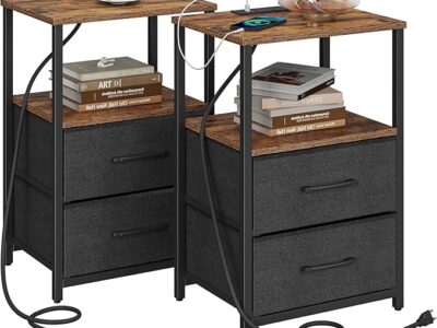 Nightstand with Cloth Drawer