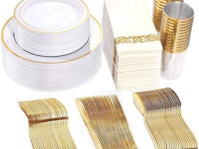 50 Gold Plastic Silverware