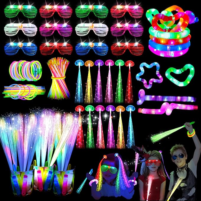 248PCS Glow in the Dark Party Supplies