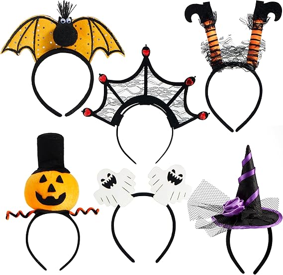 6 Pcs Halloween Headbands