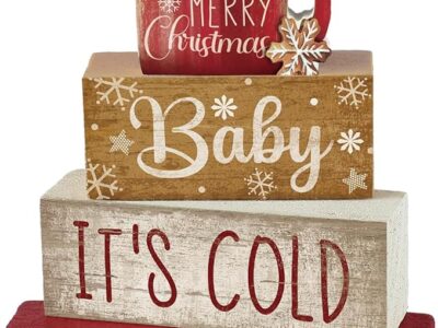 Christmas Cocoa Tiered Tray Decor