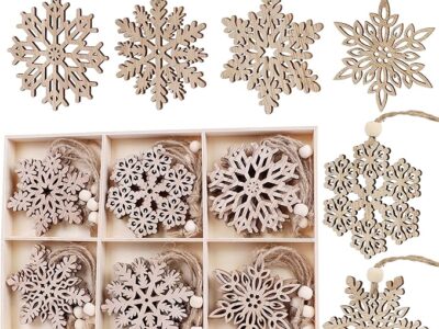 Wooden Christmas Snowflakes