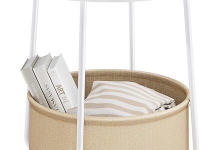 Side Table with Steel Frame