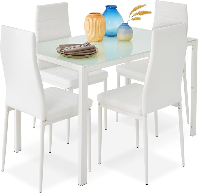 5-Piece Glass Dining Set