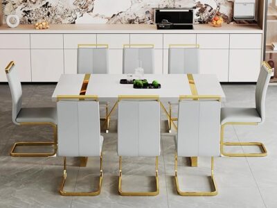 White Dining Table Set