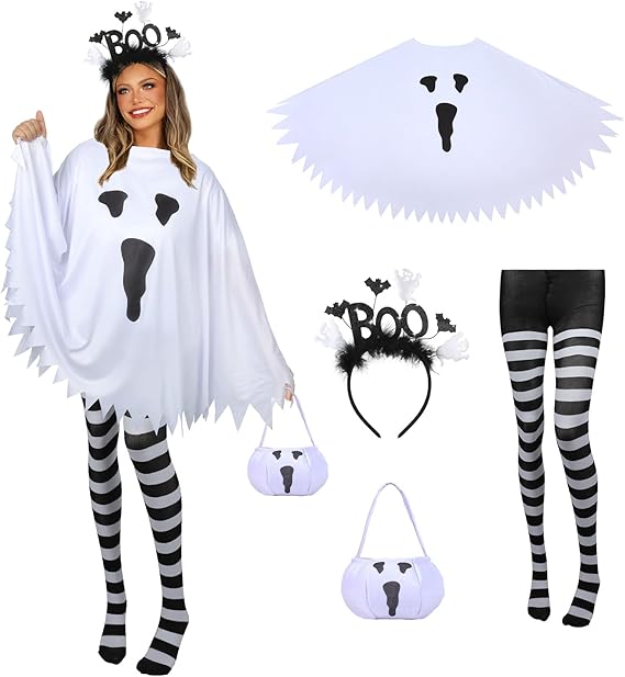 Ghost Costume Poncho