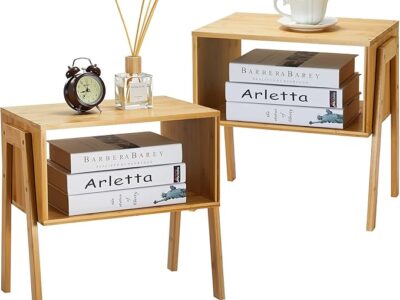 Bamboo Stackable End Tables
