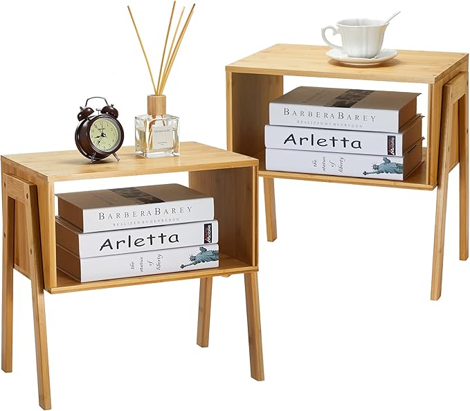 Bamboo Stackable End Tables