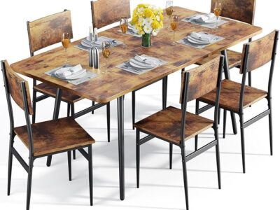 MDF Wood Board Kitchen Table Set