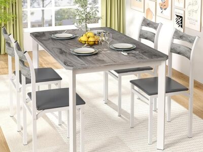 5-Piece Dinette Set for Breakfast Nook