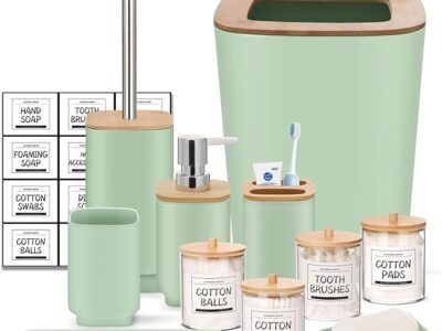 Green Bathroom Set