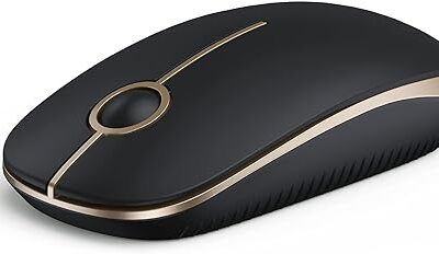 Wireless Mouse, 2.4G Slim Portable Computer Mice with Nano Receiver for Notebook