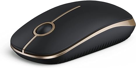 Wireless Mouse, 2.4G Slim Portable Computer Mice with Nano Receiver for Notebook