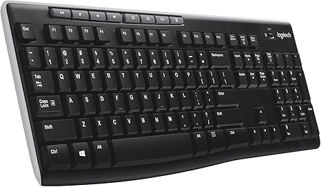 K270 Wireless Keyboard for Windows, 2.4 GHz Wireless, Full-Size