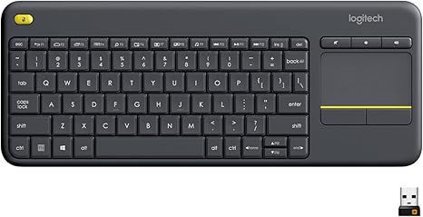 K400 Plus Wireless Touch With Easy Media Control and Built-in Touchpad