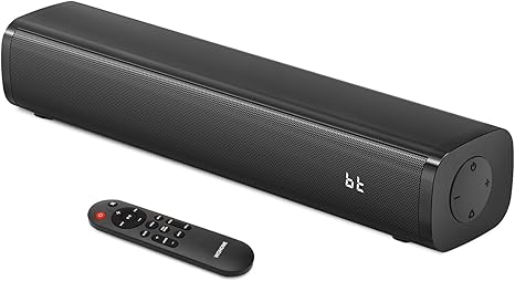 2.1ch Small Sound Bars for TV with 6 Levels Voice Enhancement