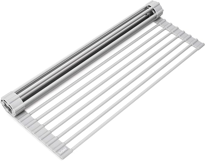 Surpahs Over Sink Foldable Multipurpose Roll-Up Dish Drying Rack