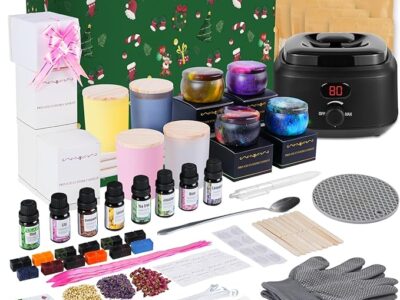 Candle Making Kit for Adults, Candle Making Supplies with Digital Soy Wax Melt Warmer
