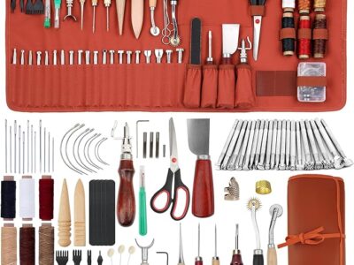 Leather Working Tools Kit with Custom Storage Bag Leather Stamping Tools Leather