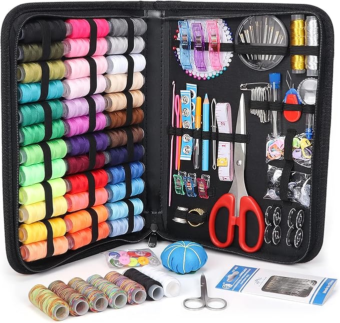 Large Sewing Kit for Adults: YUANHANG Newly Upgraded 251 Pcs Premium Sewing Supplies Set