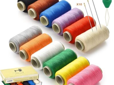 12 Color Sewing Thread, 350 Yards Per Thread Spools
