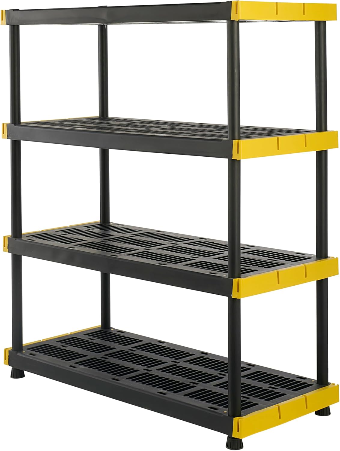 4-Tier Heavy Duty Plastic Storage Shelving Unit