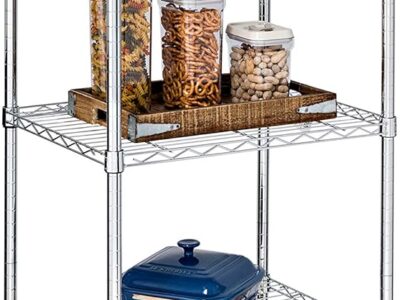 5-tier chrome shelving unit