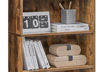 6-Tier Open Bookcase with Adjustable Storage Shelves