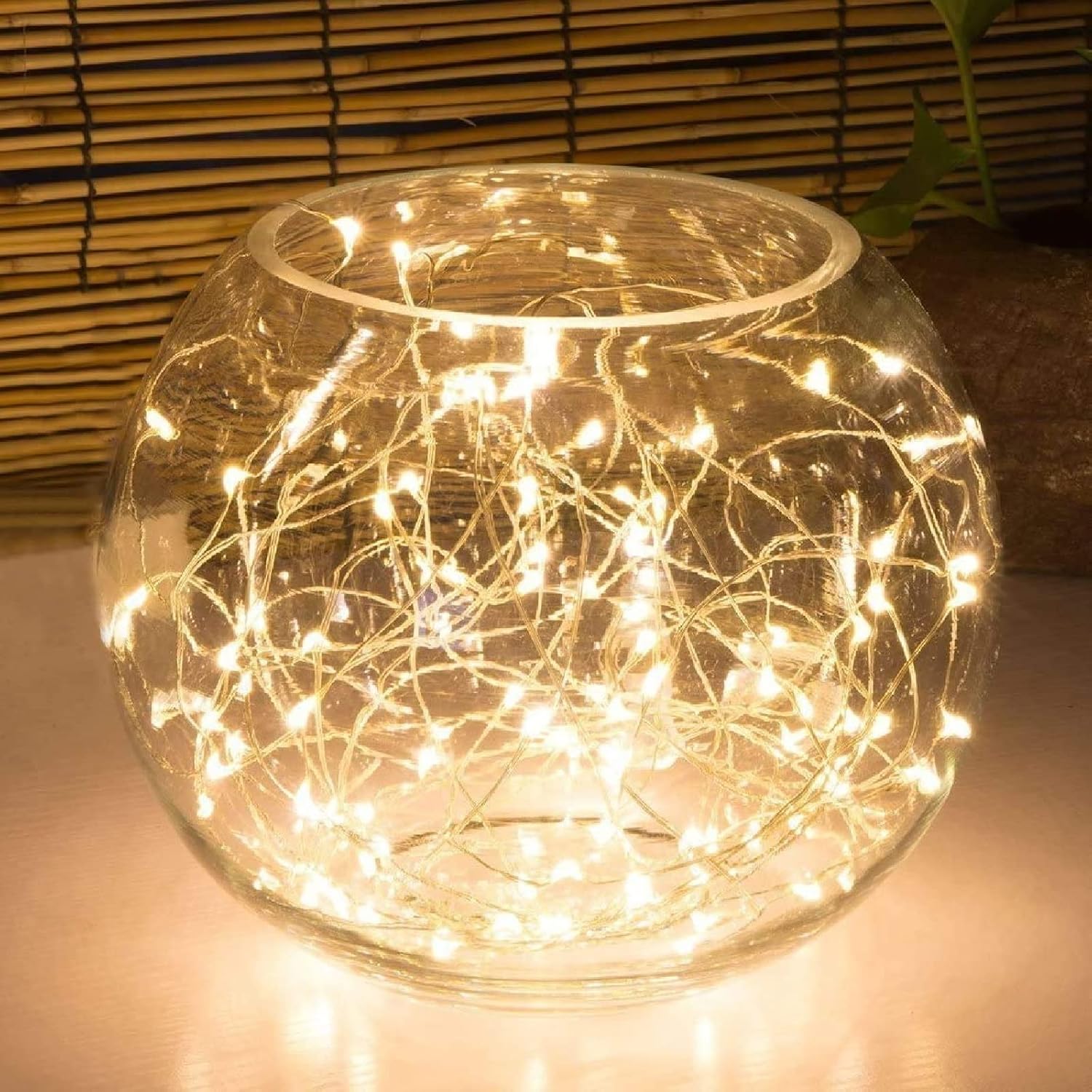 100LED Fairy Light Battery Operated LED Lights with Timer Setting Warm White String Lights