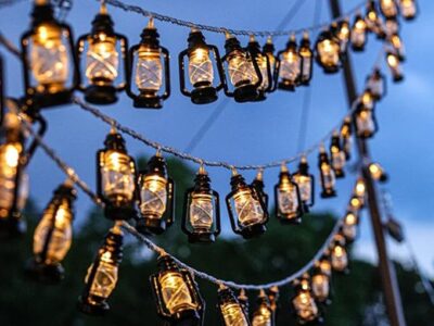 20 LEDs /10ft Black Fairy String Lights for Indoor Outdoor Patio Decorations